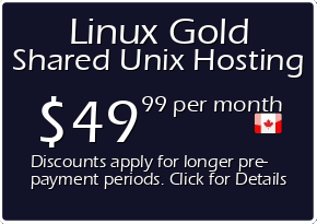 Linux Gold Shared Hosting Prices