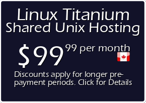 Linux Titanium Shared Hosting Prices