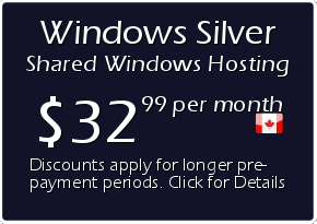 Windows Silver Shared Hosting Prices