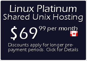 Linux Platinum Shared Hosting Prices